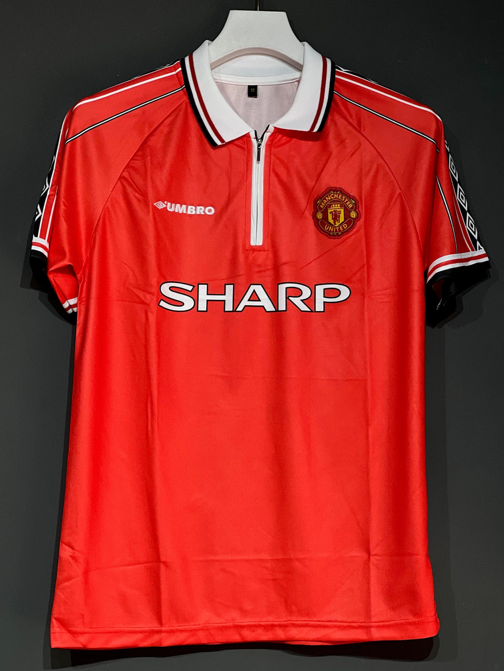 BECKHAM UNITED HOME KIT 1998 POLO EMBROIDERY