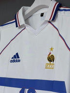 ZIDANE FRANCE 1998 AWAY KIT POLO EMBROIDERY