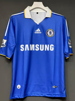 DROGBA CHELSEA 2008/09 HOME KIT POLO FIVE SLEEV EMBROIDERY