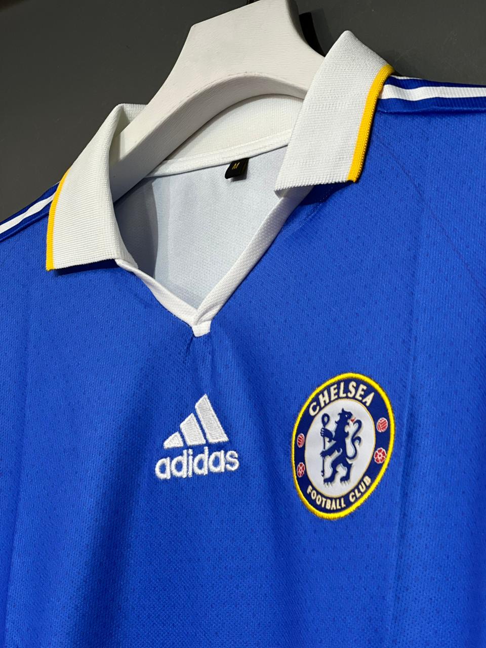 DROGBA CHELSEA 2008/09 HOME KIT POLO FIVE SLEEV EMBROIDERY