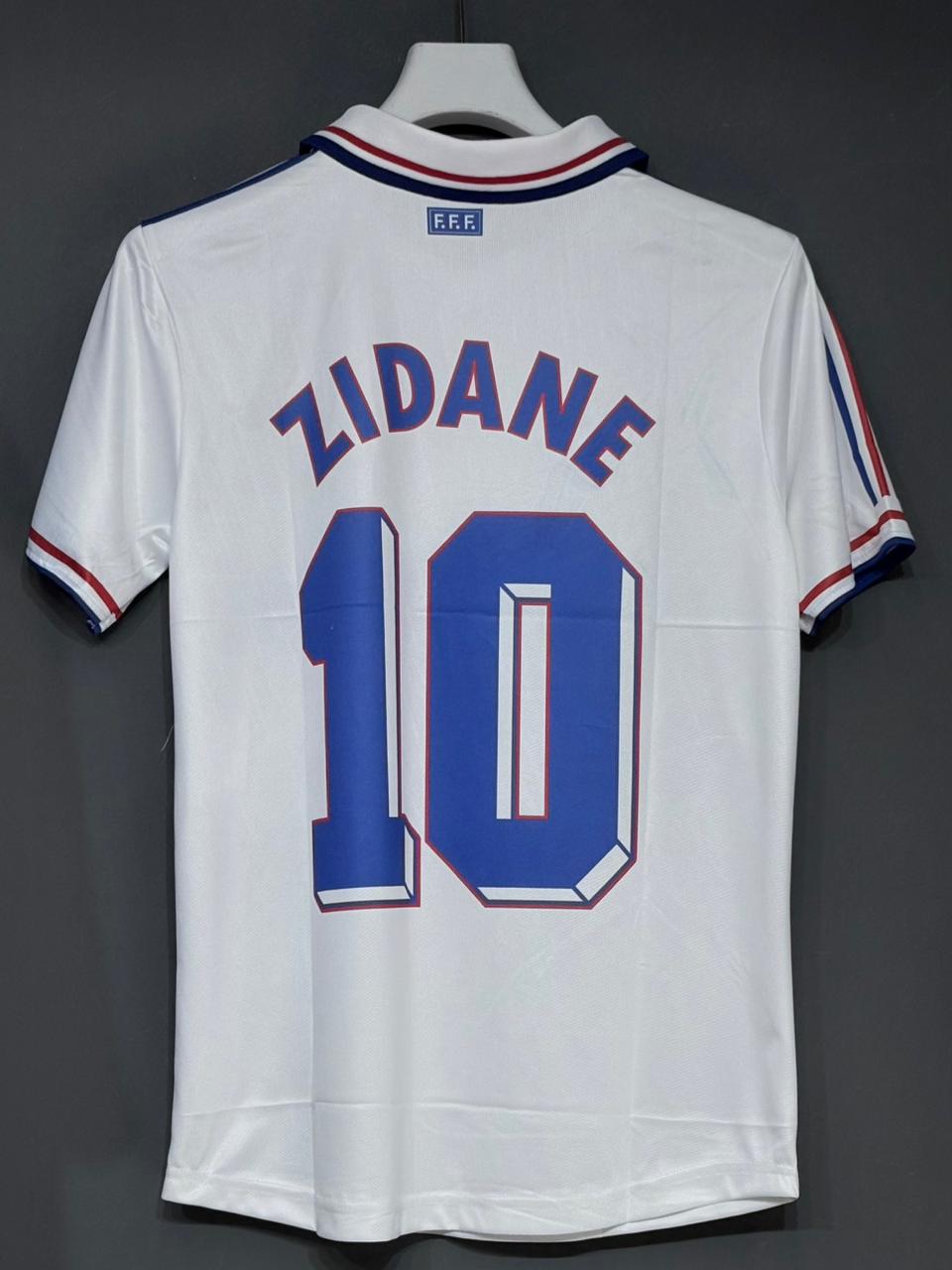 ZIDANE FRANCE 1998 AWAY KIT POLO EMBROIDERY